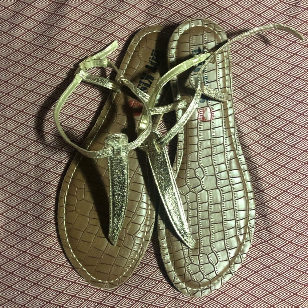 Gold sandals